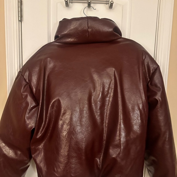 NWT| Fashion Nova Deep Burgundy Puffer Jacket - Picture 7 of 7